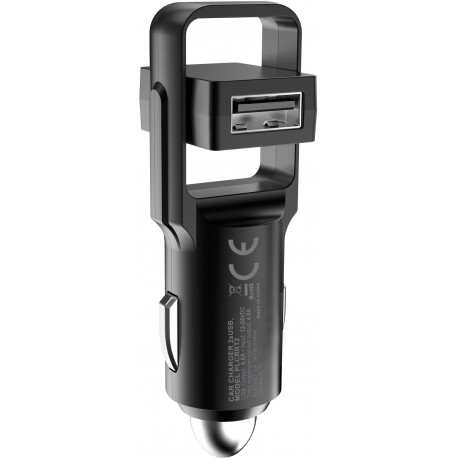 Platinet auto lādētājs 2xUSB 4,8A Rotation (44651)