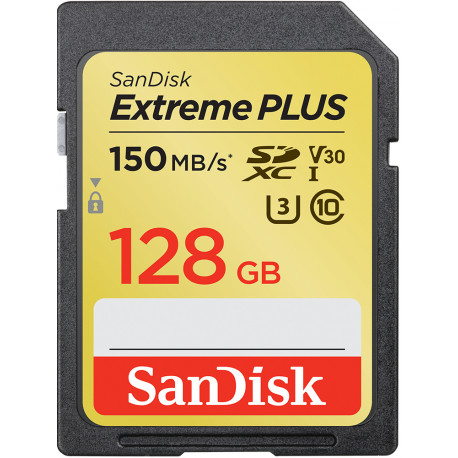 SanDisk memory card SDXC 128GB Extreme Plus V30 U3