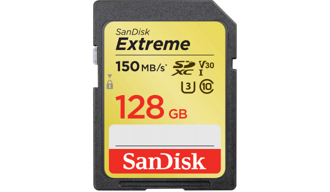 Карта памяти SanDisk SDXC 128ГБ Extreme Video V30 U3