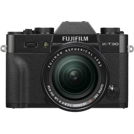 Fujifilm X-T30 + 18-55mm Kit, melns