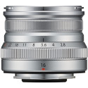 Fujifilm XF 16mm f/2.8 R WR objektiiv, hõbedane
