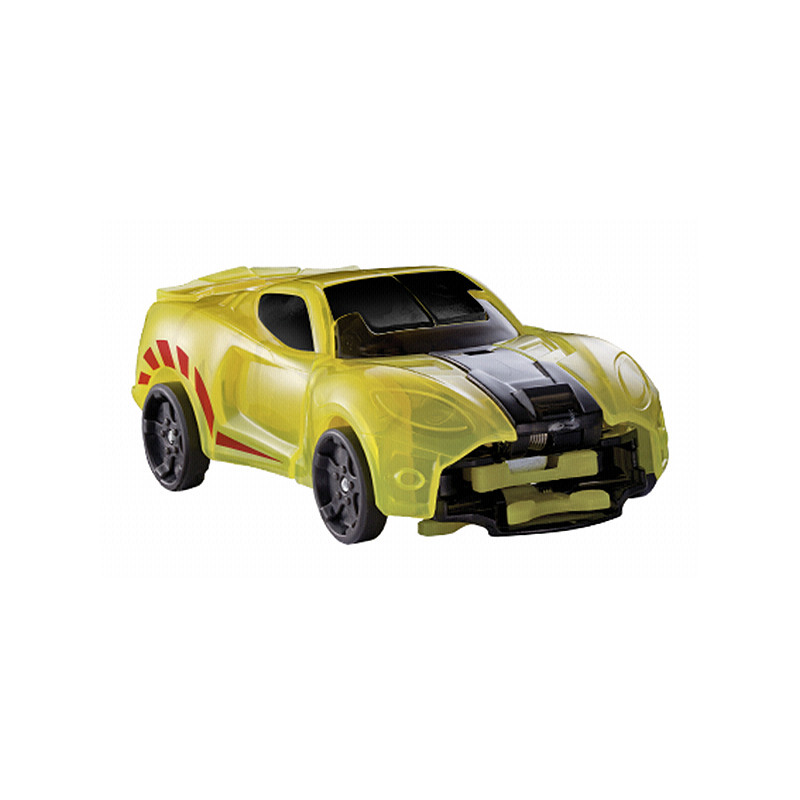 NIB Screechers Wild Toy Level 1 Sparkbug Yellow Car 360 Flip 2 Discs 