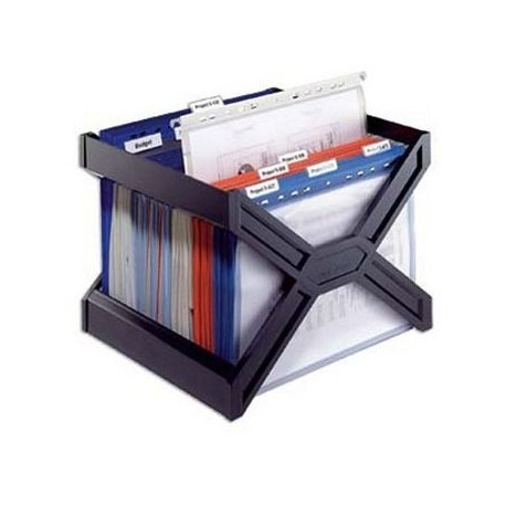 Rippkaante alus Durable Plus 360x270x320mm, must (mahutab ca 30 faili)