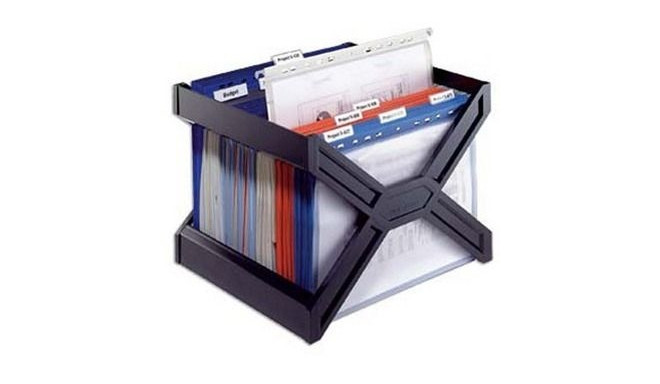Rippkaante alus Durable Plus 360x270x320mm, must (mahutab ca 30 faili)