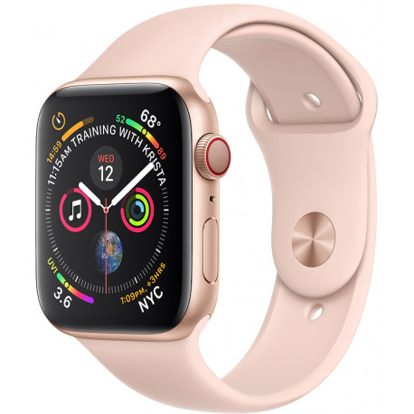 Apple Watch 4 GPS 40mm Sport Band, smilšu rozā