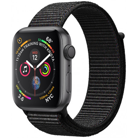 Apple Watch 4 GPS 44mm Sport Loop, melns
