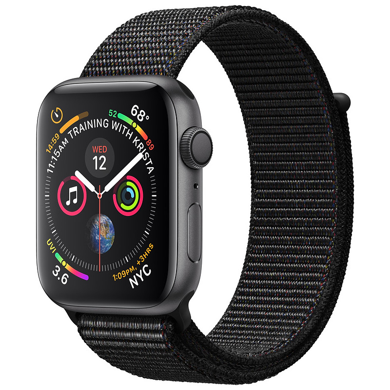 Apple Watch 4 GPS 44мм Sport Loop, черный