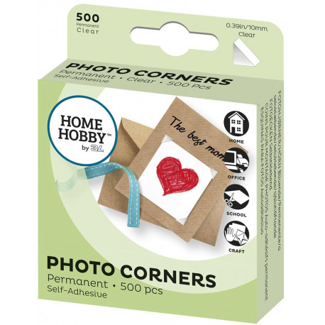 3L foto stūrīši 500gb., caurspīdīgi