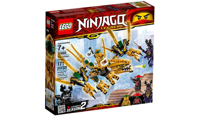 LEGO Ninjago rotaļu klucīši Zelta drakons (70666)