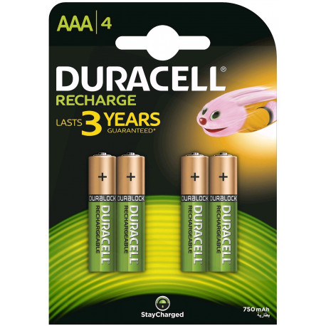 Duracell akumulators AAA LR3 750mAh 4gb.