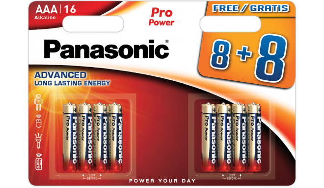 Panasonic Pro Power battery LR03PPG/16B (8+8pcs)