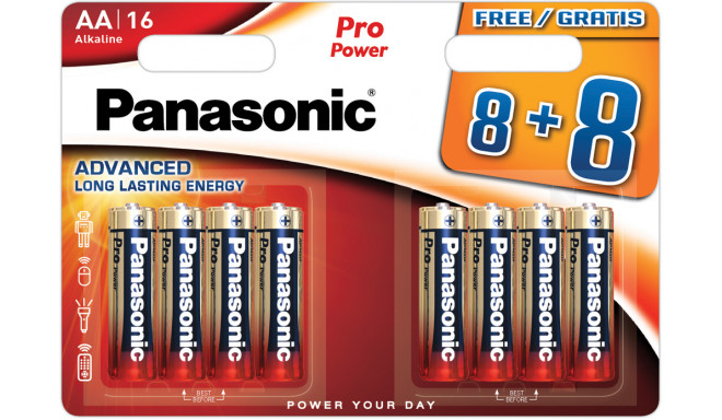 Panasonic Pro Power patarei LR6PPG/16B (8+8tk)