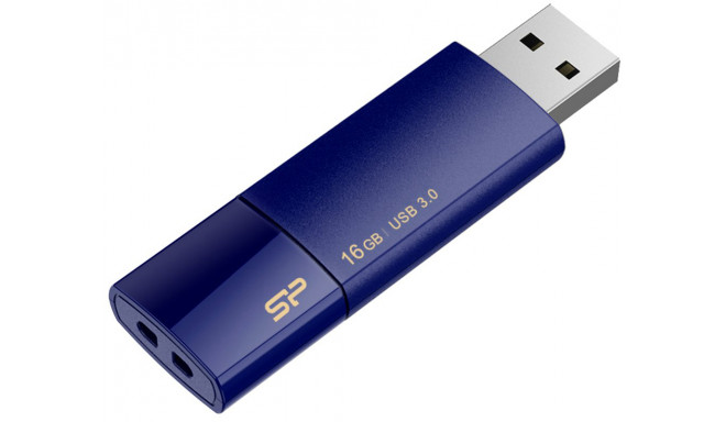 Silicon Power mälupulk 16GB Blaze B05 USB 3.0, tumesinine