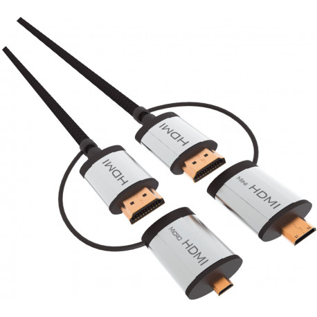 Omega kaabel + adapterid HDMI 1,5m (43865)