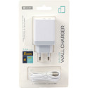 Platinet USB charger + cable 2xUSB 3400mA, white (43723)