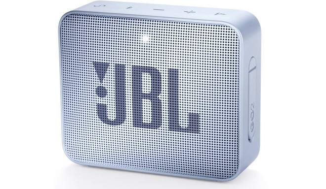 JBL wireless speaker Go 2 BT, cyan