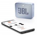 JBL wireless speaker Go 2 BT, cyan