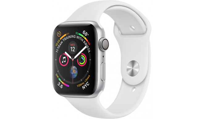 Apple Watch 4 GPS 44мм Sport Band, белый