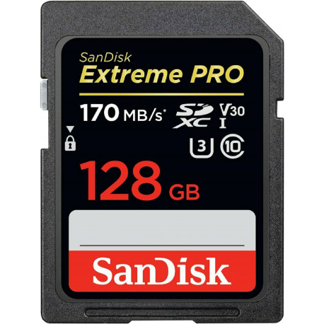 SanDisk atmiņas karte SDXC 128GB Extreme Pro V30 U3