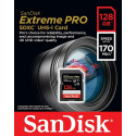 SanDisk карта памяти SDXC 128ГБ Extreme Pro V30 U3