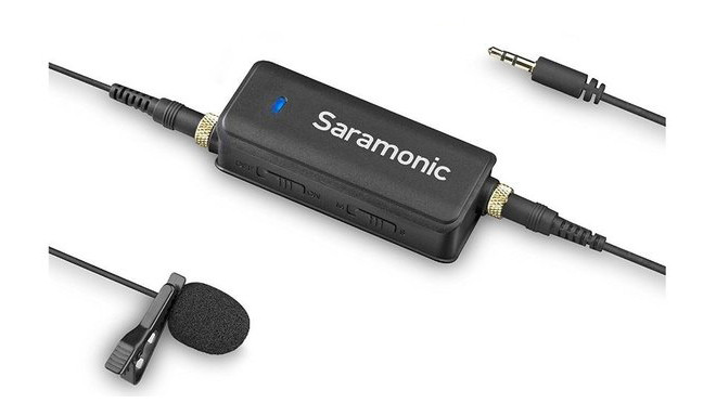 Saramonic mikrofon + helimikser LavMic