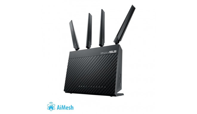 Wireless Router|ASUS|Wireless Router|1900 Mbps|IEEE 802.11ac|USB 3.0|1 WAN|4x10/100/1000M|4G|4G-AC68