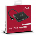 Speedlink adapter USB-C - VGA/USB 3.0/USB-C 3in1 HQ (SL-180027-BK)