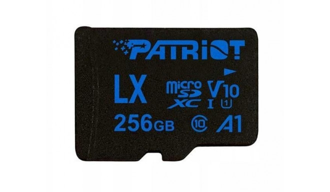 Patriot mälukaart microSDXC 256GB LX A1 Class 10 A1 U1 (PSF256GLX11MCX)