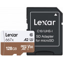 Lexar memory card microSDXC 128GB Pro 667x U3 V30 + adapter