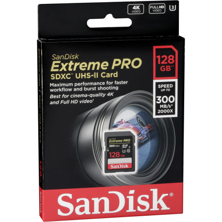 Sandisk карта памяти sdxc extreme pro sdxc uhs ii 300mb s 64gb