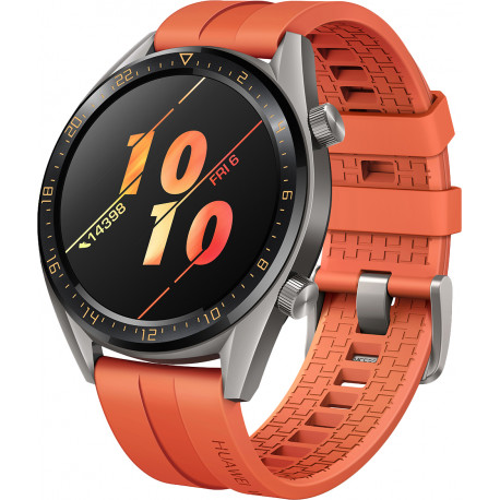 Huawei Watch GT, titanium grey/oranž
