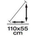 Istmekattematt Tuning Must Sumex TUN7000 110x55cm
