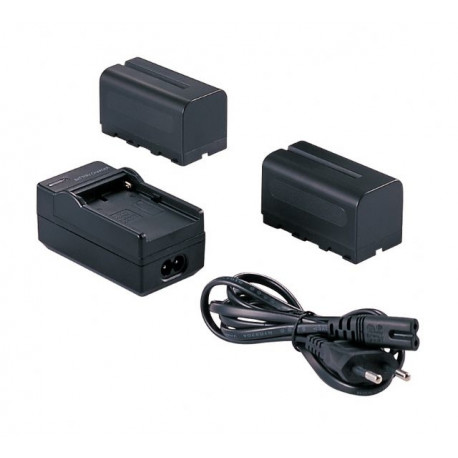 Falcon Eyes 2 x Battery NP-F750 + Battery Charger SP-CHG for LED Lamp
