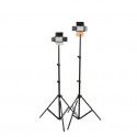 Falcon Eyes LED Lamp Set Dimmable DV-160V with lightstands