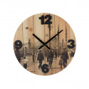 Vintage Coconut Cities Wall Clock