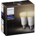 Philips LED lamp Hue White Ambiance LED DIM E27 9,5W (60W) white 2tk