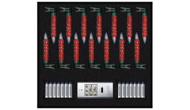 Krinner jõulutuled Lumix Superlight Crystal Mini 14x Basic Set, punane