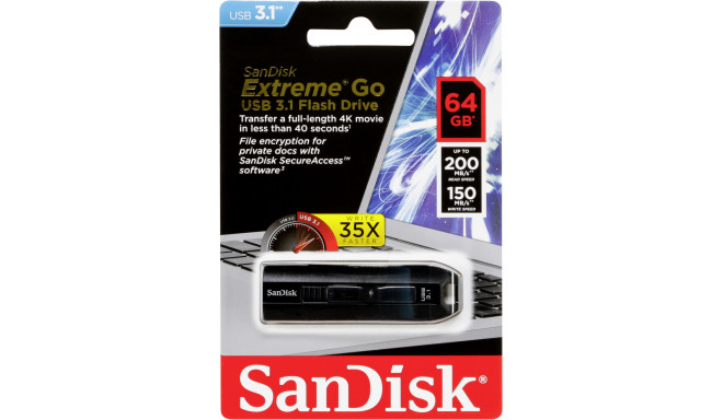 SanDisk Cruzer Extreme GO   64GB USB 3.1         SDCZ800-064G-G46