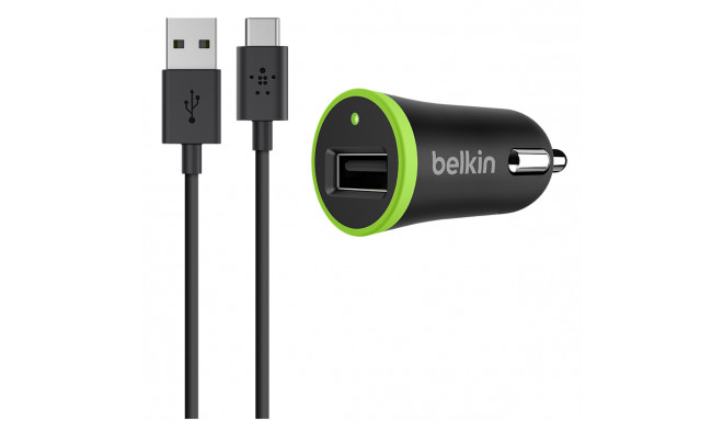 Belkin car charger 2.1A + USB-C cable (F7U002bt06-BLK)