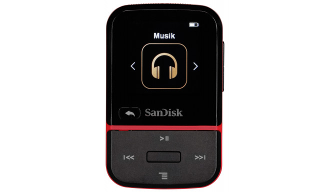 SanDisk MP3 mängija Clip Sport Go 32GB, punane