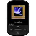 SanDisk mp3-mängija Clip Sport 8GB, must (SDMX24-008G-G46K)