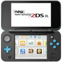 Nintendo 2DS XL, black/turquoise