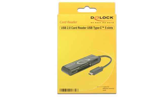 CARD READER DELOCK USB-C 2.0 ALL IN ONE
