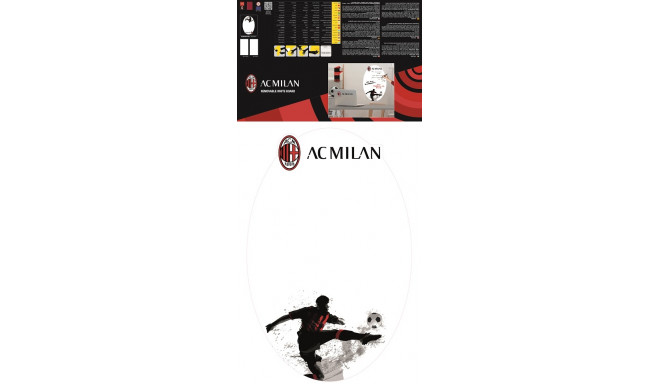 AC MIlan removable wall sticker white board graphic 1 sheet