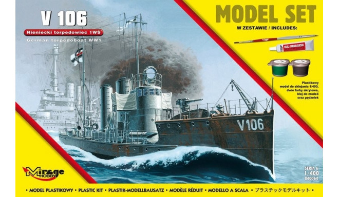Mirage model German I WW torpedo boat V106