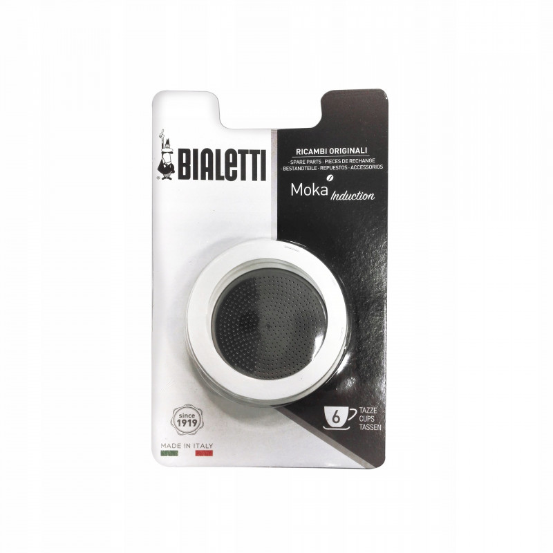 3 silikoonist tihendit + filter Bialetti Moka Induktsioon 3 tassi 0800009 -  Coffe maker accessories - Photopoint