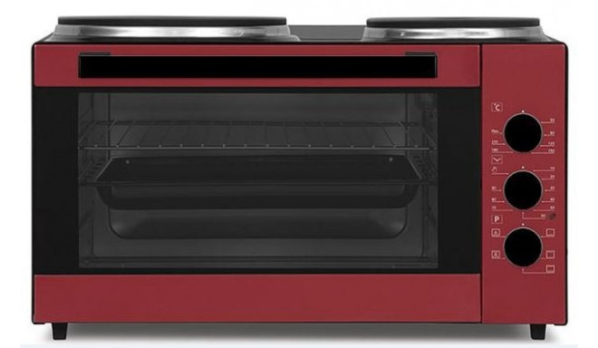 Table cooker with oven Schlosser TOE35HPIVR dark red