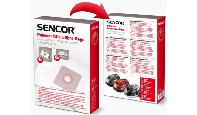 Micro fiber bags Sencor SVC660/670 5pc