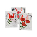 Gift bag ROSE 23x18x10cm, rose, mix 3 designs