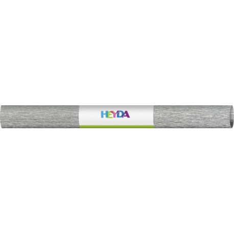 Krepp- paber 50x250cm 60gsm silver, Heyda, Brunnen